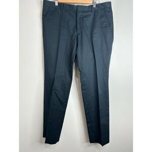 MANUEL RITZ Mens Black Slim Fit Chino Dress Pants Trousers Size EUR 54 W37